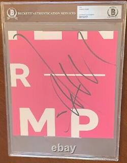 Donald Trump Signed Autographed Campaign Poster Cut BAS Beckett Encapsulated
