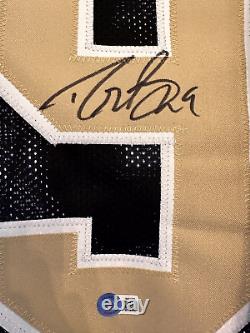 Drew Brees Autographed SIGNED Game Cut Style Jersey Black Beckett Certified