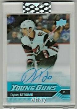 Dylan Strome Ssp Tribute Auto Young Guns Acetate Rc 2019-20 Upper Deck Clear Cut