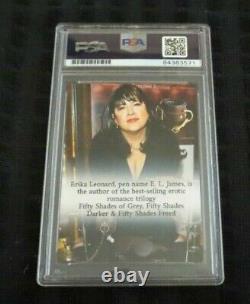 E L James signed autographed psa slabbed custom cut card Fifty Shades of Grey