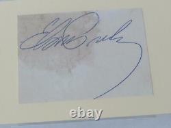 ELVIS PRESLEY Signed Autograph Auto 3x5 Index Card Cut Page Slab BAS JSA