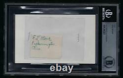 Earl Moore (d. 1961) Signed Cut Index Card Autographed 1st AL No Hitter BAS