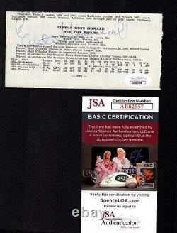 Elston Gene Howard NewYork Yankees Negro League Autographed Signed Cut JSA