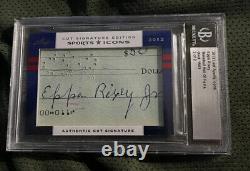 Eppa Rixey Jr 2012 Leaf Sports Icons Insert Card SIGNED Cut Auto Sp 2/2 RARE BGS