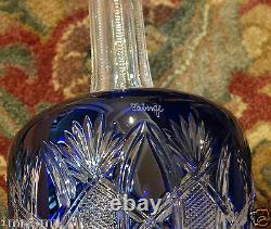 Faberge Imperial Czar Pitcher Decanter Cased Cut To Clear Crystal Signed