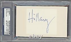 First Lady Hillary R. Clinton Signed Cut Autographed PSA/DNA Authentic