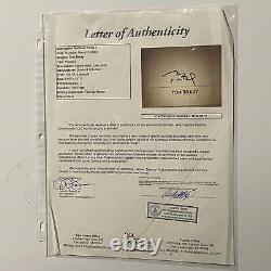 Framed Autographed/Signed Tom Brady Patriots Signature Cut Index Card JSA LOA