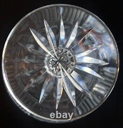 Fry Signed American Brilliant Cut Glass ABP Pedestal Bowl Compote Flowers Leaves