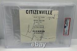 Gavin Newsom Signed Cut Autograph With INSPIRE Inscription California PSA/DNA