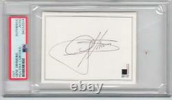 Gene Simmons KISS signed cut signature PSA/DNA slabbed autograph auto