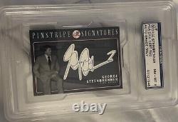 George Steinbrenner signed card Autograph 1/1 Cut PSA DNA New York Yankees Hof