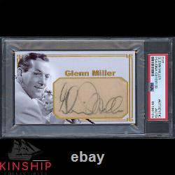 Glenn Miller signed Cut 3x5 Custom Card PSA DNA Slabbed Jazz Music Auto C2714