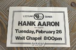 Hank Aaron Signed Autographed 5.5x8.5 Inch Large Cut Signature Jsa Authentic