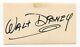 Hank Porter Signed Card Cut Autographed Walt Disney Cartoonist Secretarial Sig