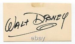 Hank Porter Signed Card Cut Autographed Walt Disney Cartoonist Secretarial Sig