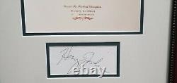 Henry Jordan Hand Signed Autographed Cut With 8x10 Photo Green Bay Packers JSA