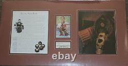 Hockey TERRY SAWCHUK autograph auto signed cut matted ready 2 frame