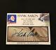 Hof Hank Aaron Signed Autographed Custom Made Cut Signature Card Jsa Certified