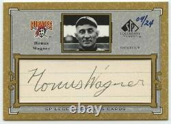 Honus Wagner 2001 SP Legendary Cuts Pirates Authentic Signed Auto Autograph /24