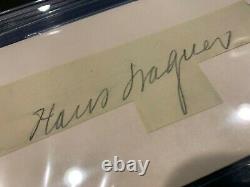 Honus Wagner Pittsburgh Pirates Signed Auto Cut On Index Card Beckett