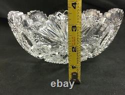 J. Hoare & Co ABP Cut Glass No. 5134-284 Pattern 8 Bowl SIGNED