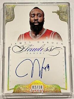 JAMES HARDEN 2012-13 Panini Flawless Signatures Gold Auto /10 MINT HOT