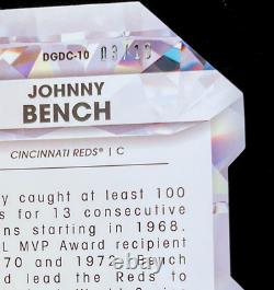 JOHNNY BENCH Auto Die-Cut 2022 TOPPS DIAMOND GREATS 3/10 Cincinnati Reds DGDC-10