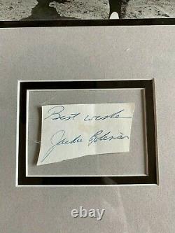 Jackie Robinson, Autographed(JSA Full Letter) Framed Cut (Vintage) Dodgers