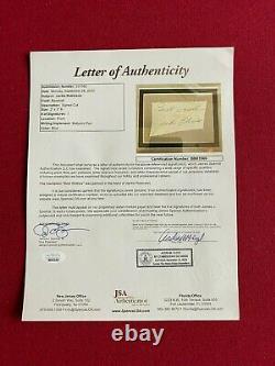 Jackie Robinson, Autographed(JSA Full Letter) Framed Cut (Vintage) Dodgers