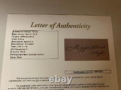 Jefferson Davis Autograph Signed President Confederates Cut Auto Framed JSA