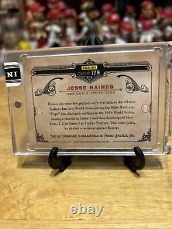 Jesse Haines CUT AUTO 2011 Panini LIMITED CUTS CARDINALS Gas House Gang HOF /49