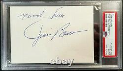 Jim Brown Signed Autographed Cut Cleveland Browns Psa/dna Slabbed Coa