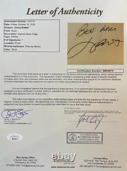 Jimmy Buffett Signed Autographed Cut Margaritaville Beckett Encapsulated & Jsa