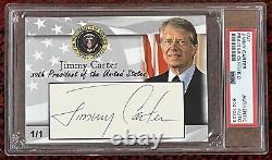 Jimmy Carter signed cut card PSA/DNA