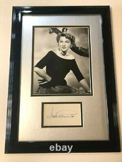 Joan Fontaine Signed / Autographed Movie Star Hollywood Mounted Cut Signature