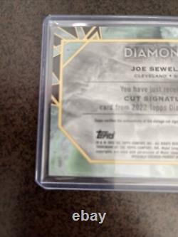 Joe Sewell 2022 Topps Diamond Icons #3/4 Cut Signature AUTO Cleveland Indians