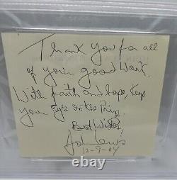 John Lewis Signed Cut Signature With Amazing Inscription VERY RARE PSA/DNA Cert