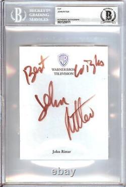 John Ritter Signed Autographed Cut Signature Three's Company BAS Encapsulated