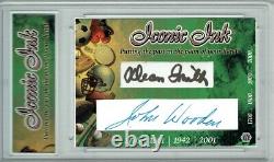 John Wooden Dean Smith 2017 Dual Iconic Ink Signed Cut Auto 1/1 Card JSA