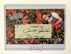 Judy Garland Autograph Auto Cut Signature Card CSD2 Wizard of Oz, Series 1