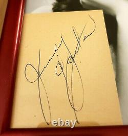 Judy Garland Signed Page Cut Beckett BAS Certified w Ruby Red Aluminum Frame