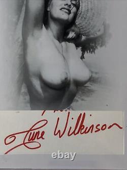 June Wilkinson Signed Custom Cut 4x6 Autographed