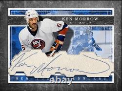 KEN MORROW Custom Cut signed autographed card New York Islanders