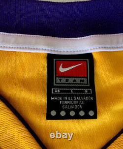 KOBE BRYANT Signed Autographed RARE AUTHENTIC Gold Nike Pro Cut #8 Jersey PSADNA