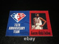 Kareem Abdul Jabbar Signed Autographed Custom Cut Nba Top 75 Card Rare 1/1