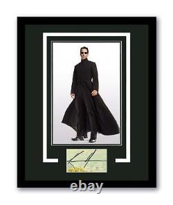 Keanu Reeves Signed Cut 11x14 Frame The Matrix Autographed Authentic ACOA