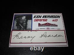 Ken Reardon Signed Autographed Custom Cut Closing Montreal Forum Card 1/1 Rare