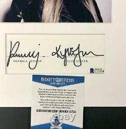 Kendall & Kylie Jenner signed cut autograph & matted photo BAS COA Beckett auto