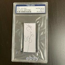 Kobe Bryant #8 Signed Autographed Cut Signature PSA DNA Slabbed Encapsulated