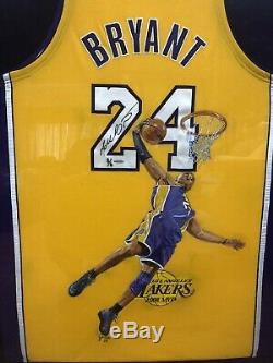 Kobe Bryant Game Cut Issued Signed Jersey UDA With Rare Artist Portrait 3/6 LE